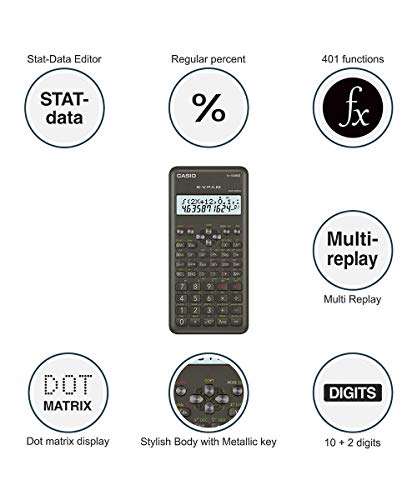 Casio FX-100MS 2nd Gen Non-Programmable Scientific Calculator, 300 Functions and 2-line Display 2