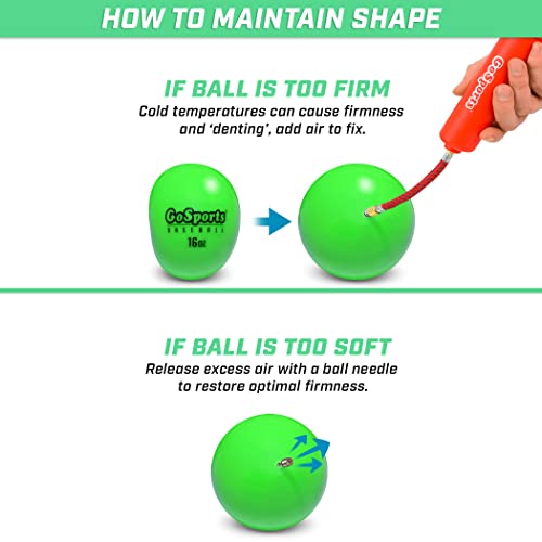 GoSports 2.8 inch Weighted Training Baseballs - Hitting & Pitching Training for All Skill Levels - Improve Power and Mechanics 6