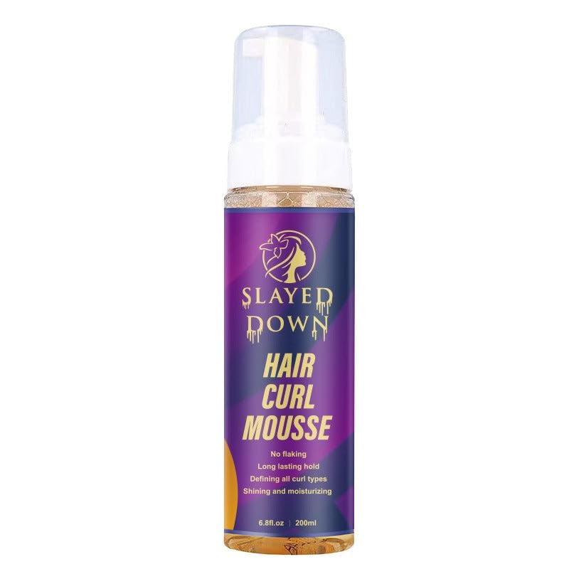 SLAYED DOWN Refine Me Curl Defining Mousse | Medium Hold for Soft Curls | Moisturizes & Controls Frizz | Mousse Hair Foam to Condition & Define | Styling Foam for Curly & Wavy Hair