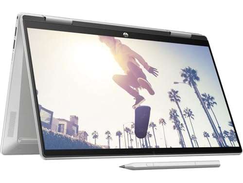 HP Pavilion x360 School & Business 2-in-1 Laptop (Intel i5-1335U 10-Core, 8GB RAM, 512GB PCIe SSD, Intel Iris Xe, 14.0" 60 Hz Touch Full HD (1920x1080), Active Pen, Win 11 Home) with USB-C Dock 6