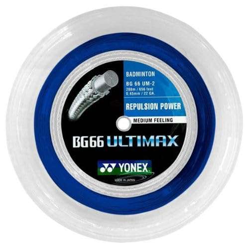 YONEX BG66 Ultimax Badminton String Reel for Racquets 200Meter / 656 feet (Pearl Navy) 1