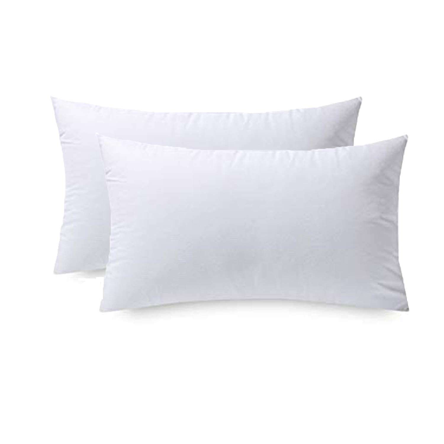 H B MSALA (DEVICE) 100% Cotton Fabric Bed Pillow with Black Hosiery Outer – Medium Hard Cotton Filling for Neck & Spine Support (20 x 26 Inches, White, 1 Piece) 3