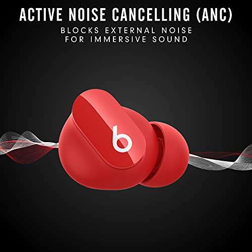 Beats Studio Buds - True Wireless Noise Cancelling Earbuds - Compatible with Apple & Android, Built-in Microphone, IPX4 Rating, Sweat Resistant Earphones, Class 1 Bluetooth Headphones - Red 2