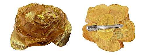 Iyaan Puff Maker Bumpits for Hair with Flower Pin 2 pcs Combo Pack of 1 3