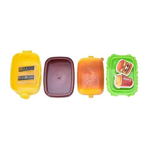 Sshakuntlay® Double Blade Pencil Sharpener with Eraser School Stationary for Kids/Birthday Return Gifts (Pack of 6) 2