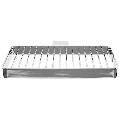 Gedy Lounge Wall Mounted Square Wire Double Soap Holder, Chrome 4