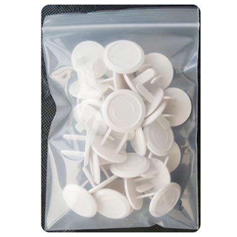 KinderGard Babyproof Outlet Covers, 24 Pack White, Electrical Safety Outlet Plugs 6