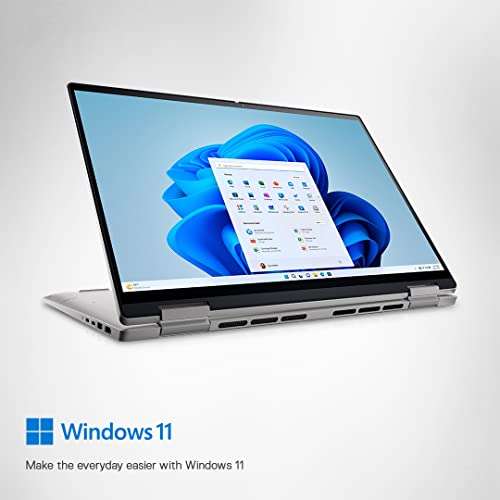 Dell Inspiron 7620 2in1 Laptop, Intel Core i5-1235U Processor/ 8GB DDR4/ 512GB SSD/ 16" (40.64cm) FHD+ WVA AG Touch 300 nits/Active Pen/Windows 11+ MSO'21/15 Month McAfee/Platinum Silver/ 2.1kg 6