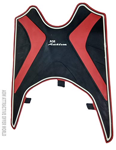 AOW Attractive Offer World Tow Wheeler Foot MAT (Red) Type-12 for Honda Activa 4G 2