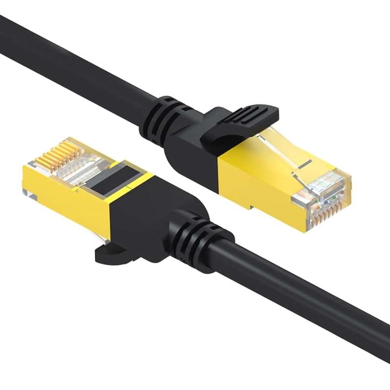 Category 7 10 Gigabit Network Cable Home Use High Speed 10 Gigabit Oxygen Free Copper Computer Network Broadband cat7 Double Shielded Project Special (25 Meters) 3