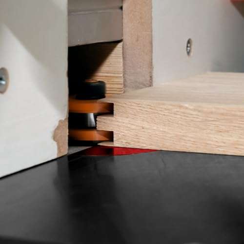 Router Table for S8-2 Model, Router Lift Dynamic Lifting System Kit Table Saw Insert Base Plate Aluminium Inverted Plate Router Table Insert Plate Router Lifts for Woodworking(Black) 5