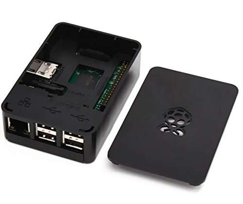 Raspberry Pi 3 Case Black fits Raspberry Pi 3, 2 and B+ 3