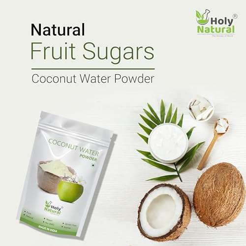 Holy Natural Spray Dried Coconut Water Powder 500gm | Energy Drink Powder, Immune Booster | Use For Coconut juice, Smoothie, Energy drink 3