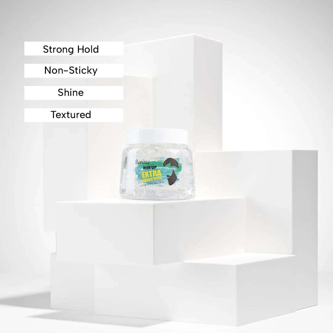 Berina Professional | Rise-Up Styling Hair Gel | 250ml | Adds Volume and Texture 4