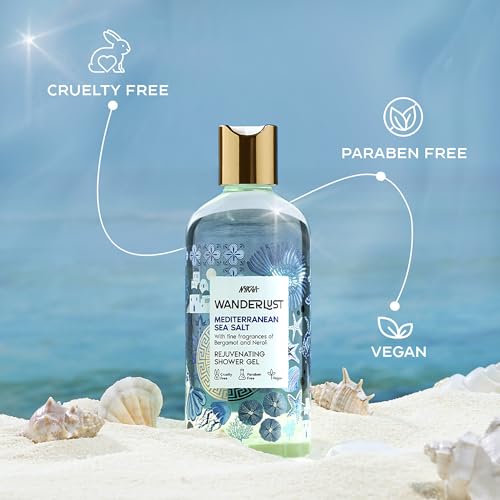 Wanderlust Mediterranean Sea Salt Shower Gel, 250 ml| Nourishes & Rejuvenates | Gentle Cleanser| Refreshing bodywash | Enriched With hydrating Glycerine | Paraben-Free, Vegan | Suitable for All Skin Types 5