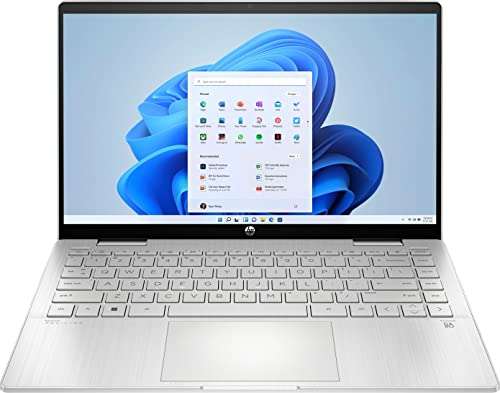 HP Pavilion X360 14" FHD IPS Touch 2-in-1 Laptop, Intel 10-Core i5-1235U, Iris Xe Graphics, 8GB DDR4 256GB SSD, WiFi 6E, Type-C, HDMI, Backlit Keyboard, Fingerprint, Win10 Pro 2