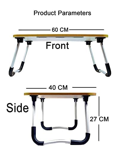 Technovibes Laptop Desk for Study and Reading with Foldable Non-Slip Legs Reading Table Tray, Laptop Stands, Laptop Desk,Foldable Study Laptop Table,Table (Pink) 5