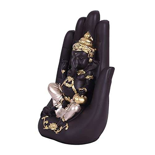 BHOOMI CREATION Decor Beautiful Ganesha On Palm Decorative Showpiece for Home Office Decor 3