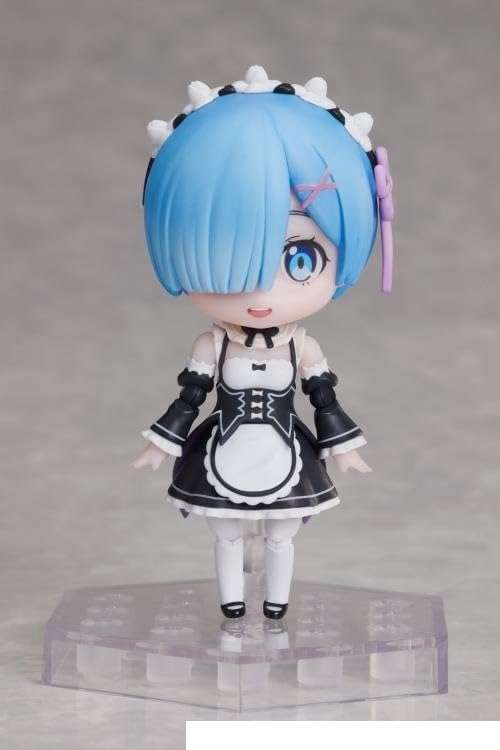 ONLY FROM JAPAN Re:Zero Deformplus Rem Collectible Figure, Maid Outfit, Full Action Deformation 3