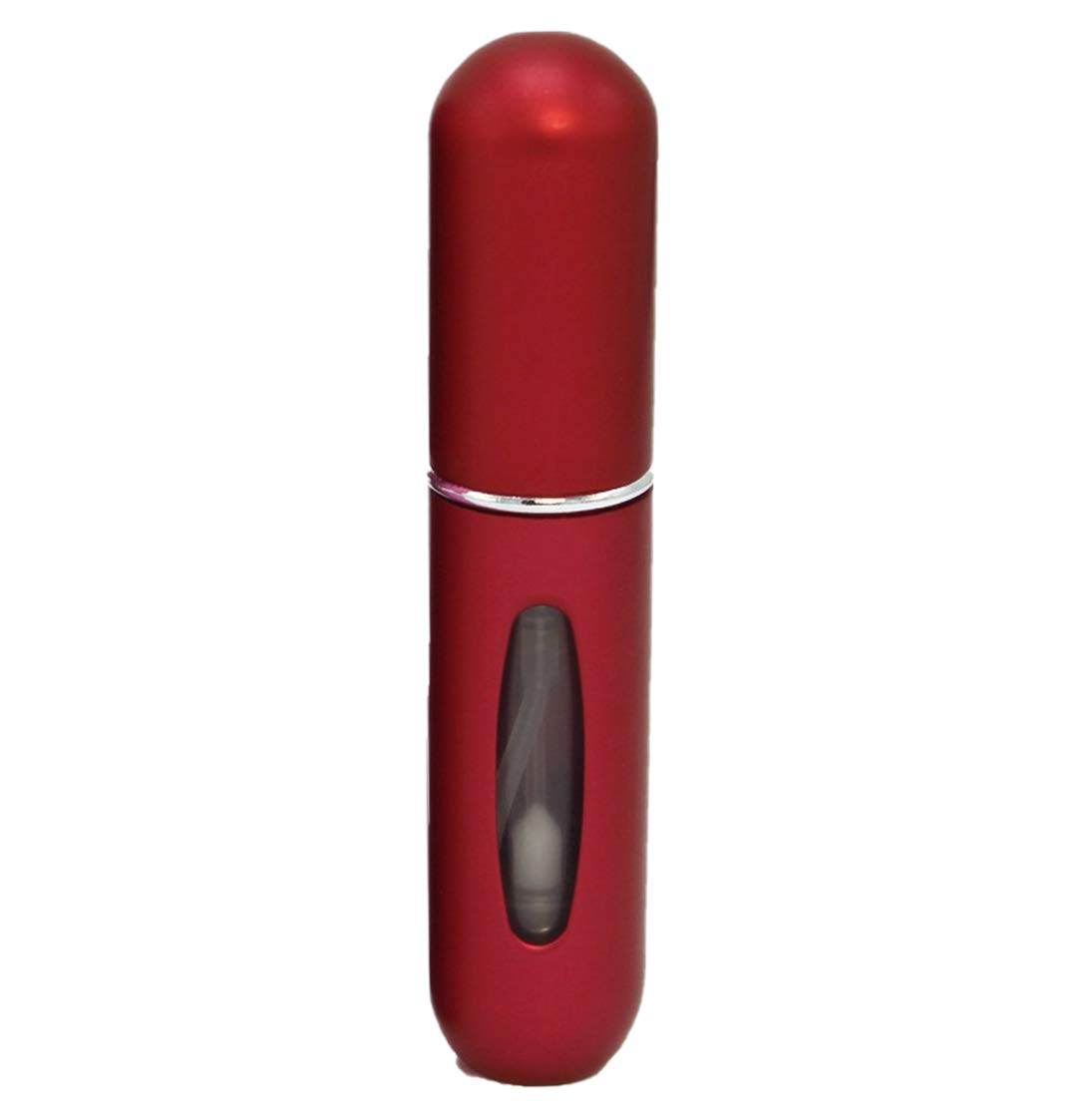 Gadget Hero's Mini Refillable Perfume Atomizer. TSA Flight Approved 5ml Portable Perfume Bottles Sprayer. (Matt Red)