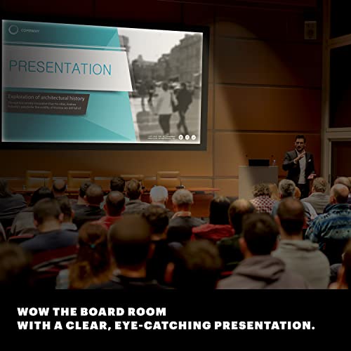 KODAK Projector Screen | 100” Fixed Frame Home Projection Screen with Black Velvet Frame, Durable PVC & Wall Mount Kit | 160° View Angle, 16:9, 1.1, Full HD 4K 8K & Active 3D Ready for Movies & Gaming 4