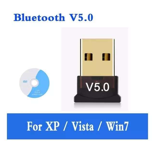 BLACK CROWN USB Bluetooth Adapter for PC, 5.0 Bluetooth Dongle Receiver, Supports Windows 11/10/8.1/7 for Desktop, Laptop, Mouse, Keyboard, Printers, Headsets, Speakers, Controllers. Black. 4