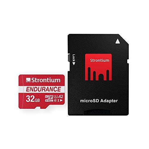 Strontium 32GB Nitro Plus Endurance A2 MicroSDXC Card with SD Adapter 4