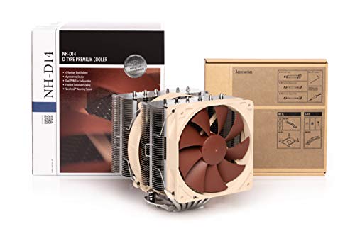 Noctua NH-D14, Premium CPU Cooler with Dual NF-P14 PWM and NF-P12 PWM Fans (Brown) 2
