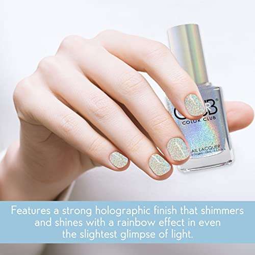 Color Club Halographic Hues Nail Polish, Multicolored, Harp On It, 0.5 Ounce 3