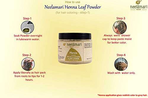 Neelamari Pure indigo, Henna leaves powder natural for black hair color (Indigo Henna combo) 3