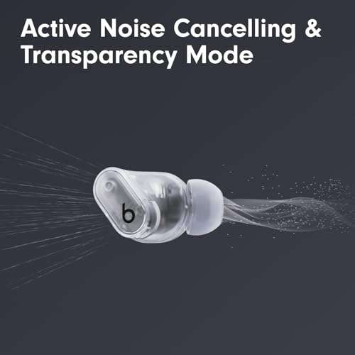 Beats Studio Buds + | True Wireless Noise Cancelling Earbuds, Enhanced Apple & Android Compatibility, Built-in Microphone, Sweat Resistant Bluetooth Headphones, Spatial Audio - Transparent 2