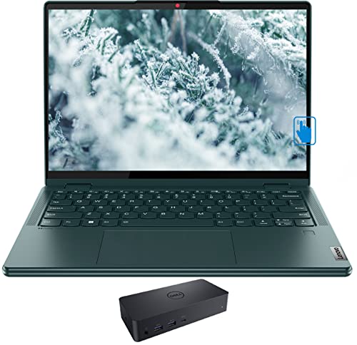 Lenovo Yoga 6 13.3 Home & Business 2-in-1 Laptop (AMD Ryzen 7 5700U 8-Core, 16GB RAM, 2TB PCIe SSD, AMD Radeon, 13.3" 60Hz Touch Wide UXGA (1920x1200), Fingerprint, Win 11 Home) with D6000 Dock 1