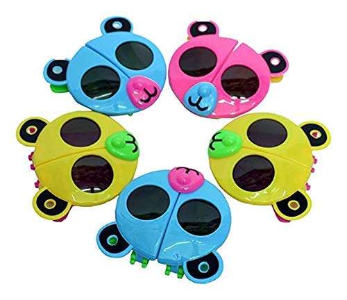 VINAYAKAMART Birthday Return Gifts for Kids Foldable Sun Glasses for Kids (12 Pcs Sun Glass) with 10 Balloons 5
