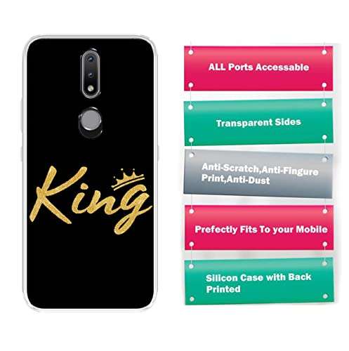 Amazon Brand - Solimo Designer Multicolor King Printed Soft Back Case Mobile Cover for Nokia 2.4 3