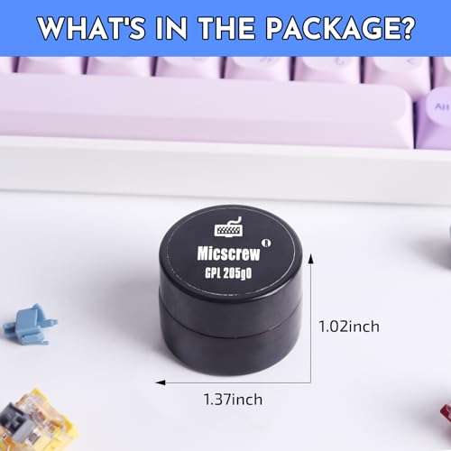 0.35 OZ GPL 205G0 for Mechanical Keyboard and Switches, GPL 205 G0 Lube with Nonvolatile, Noflammable Lubrication，Up to 220 Switches Can be Lubed, Grease Stored in Glass Bottle 4