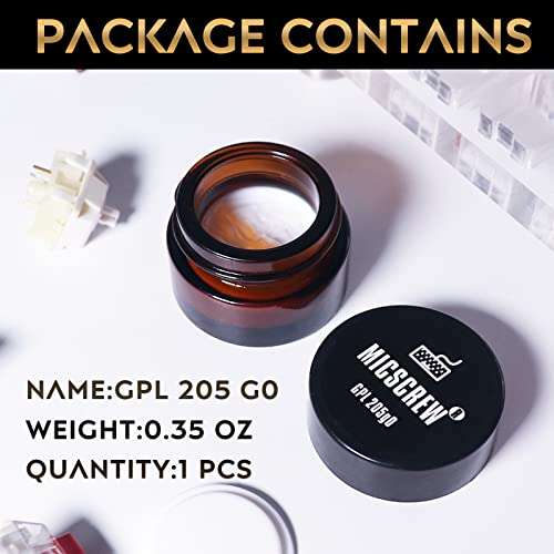 Byhoo 0.35OZ GPL 205G0 Keyboard Lube, Universal Keyboard Grease for Mechanical Keyboards, Switch Lube Kits 5