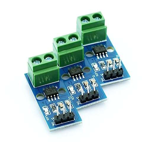 WWZMDiB 3 Pcs ACS712 30A Current Sensor with Indicator Light Compatible with for Arduino Raspberry Pi ESP32 STM 1