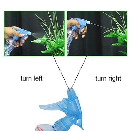 OLIFIN Plastic Spray Bottles 16 oz, Professional Sprayer with Adjustable Nozzle for Cleaning Solutions, Kitchen, Hair, Plants, Leak Proof Fine Mist Bottle Pack of 2 5