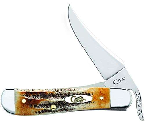 Case WR XX Pocket Knife Burnt 6.5 Bonestag Russlock Item #65303 - (6.51953L SS) - Length Closed: 4 1/4 Inches 1