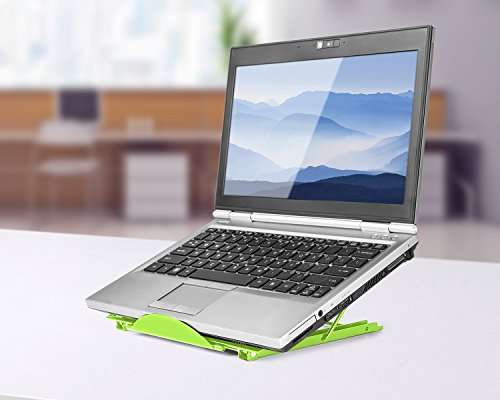 Halter Laptop Stand for Desk Adjustable Height, Desk Stand Riser, Laptop Tablet Stand, Computer Desk Accessories, Green 5