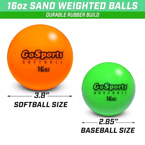 GoSports 2.8 inch Weighted Training Baseballs - Hitting & Pitching Training for All Skill Levels - Improve Power and Mechanics 3