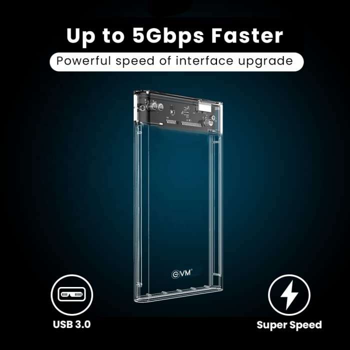 CARE CASE EVM 2.5 SATA SSD CASING HIGH Speed USB 3.0 (ESC/TP01) 4