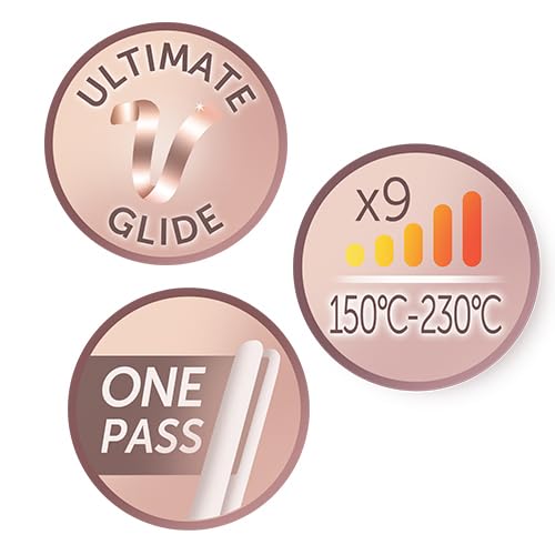 Remington S9100 Proluxe Straightener | 24 Hour Locked In Styles | Intelligent OPTIHeat technology | 5x smoother* with ultimate glide ceramic | 50% straighter hair in one pass 3