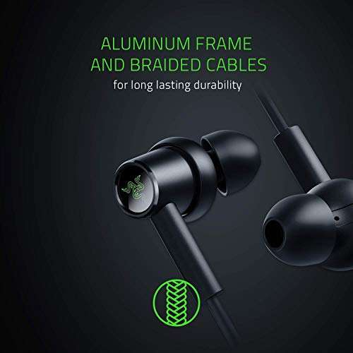 Razer Hammerhead Duo Wired Earbuds: Aluminum Frame - Braided Cable - 3.5mm Headphone Jack - Nintendo Switch Edition, Black - RZ12-02790200-R3M1 5