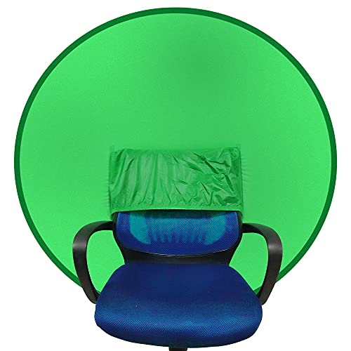 VONOV Green Screen Webcam Background - 56" Square - Video Conferencing - Zoom Background - Chroma Key - Manual Focus - 720p HD 1
