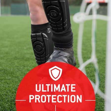 G-Form Youth Pro-S Compact Soccer Shin Guards - Football Shin Guards - Black, Youth L/XL 4