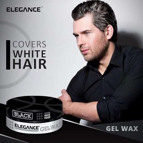 E Elegance Hair Products - Black Color Hair Styling Gel Wax 4.93 Oz - Medium Control, Shinny Finish, Effortless Elegance 5