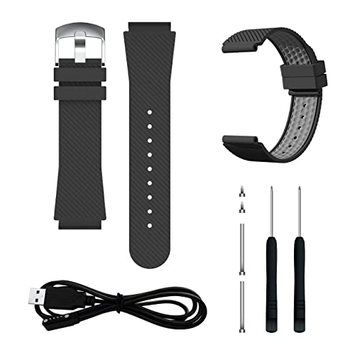CANMORE TW 353 Golf GPS Watch Turquoise - (Bundle) a Replacement watchband, Charging Cable and Tool - Essential Golf Course Data and Score Sheet - Minimalist & User Friendly - 40,000+ Free Courses 3