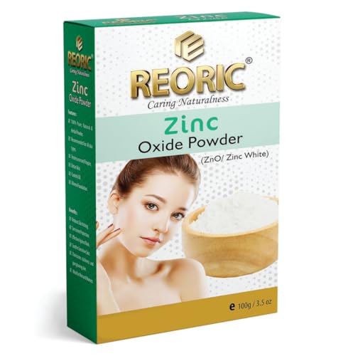 Reoric zinc oxide powder non nano for skin |zinc oxide |zinc oxide powder for face|zno powder |zno non nano particles |zinc oxide sunscreen |zinc oxide powder for painting(100g, Pack of 1) 1