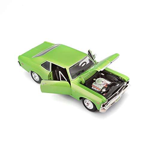 Maisto 1:24 Scale 1970 Chevrolet Nova SS Diecast Vehicle (Colors May Vary) , Green 4
